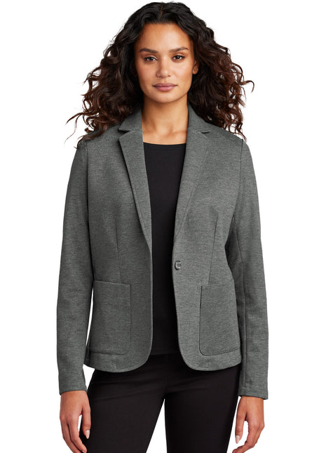 Mercer+Mettle® Women's Relaxed Knit Blazer MM3031 - Storm Grey Heather | Mercer+Mettle