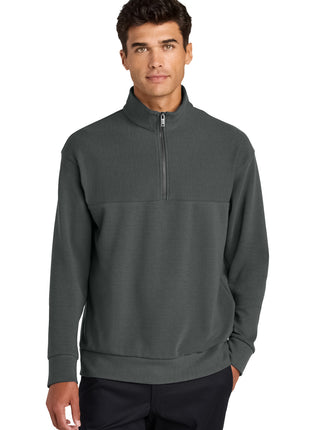 Mercer+Mettle® Linear Texture 1/4-Zip MM3040 - Storm Grey | Mercer+Mettle