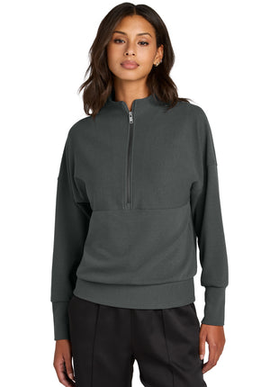Mercer+Mettle® Women's Linear Texture 1/4-Zip MM3041 - Storm Grey | Mercer+Mettle