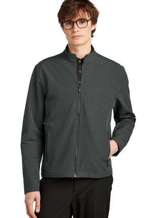 Mercer+Mettle® Stretch Soft Shell Jacket MM7102 - Anchor Grey Heather | Mercer+Mettle
