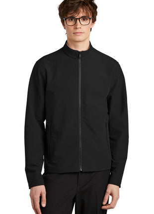 Mercer+Mettle® Stretch Soft Shell Jacket MM7102 - Deep Black | Mercer+Mettle