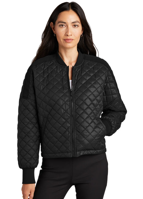 Mercer+Mettle® Women's Boxy Quilted Jacket MM7201 - Deep Black | Mercer+Mettle