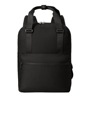 Mercer+Mettle® Claremont Handled Backpack MMB211 - Deep Black | Mercer+Mettle
