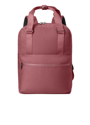 Mercer+Mettle® Claremont Handled Backpack MMB211 - Rosewood | Mercer+Mettle