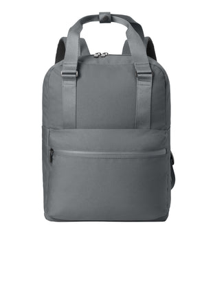 Mercer+Mettle® Claremont Handled Backpack MMB211 - Storm Grey | Mercer+Mettle