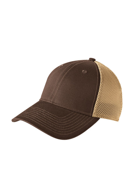 New Era® - Stretch Mesh Cap.  NE1020 - Chocolate/ Khaki | New Era