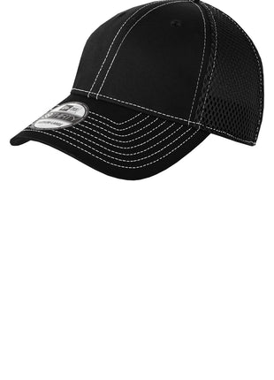 New Era® - Stretch Mesh Contrast Stitch Cap. NE1120 - Black/ White | New Era