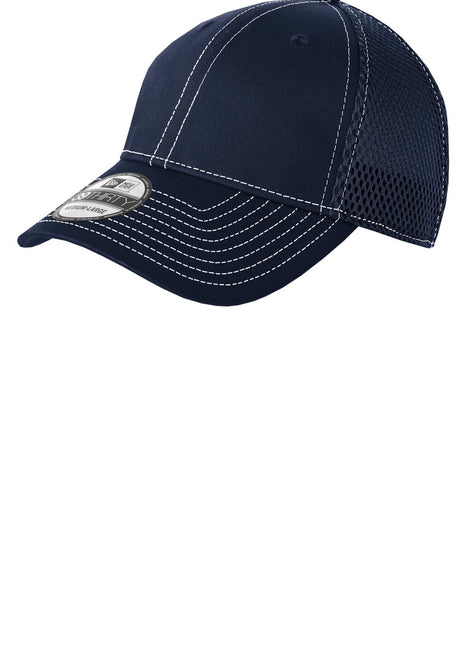 New Era® - Stretch Mesh Contrast Stitch Cap. NE1120 - Deep Navy/ White | New Era