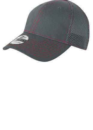 New Era® - Stretch Mesh Contrast Stitch Cap. NE1120 - Graphite/ Red | New Era