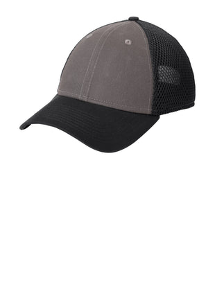 New Era® Snapback Contrast Front Mesh Cap. NE204 - Charcoal/ Black | New Era