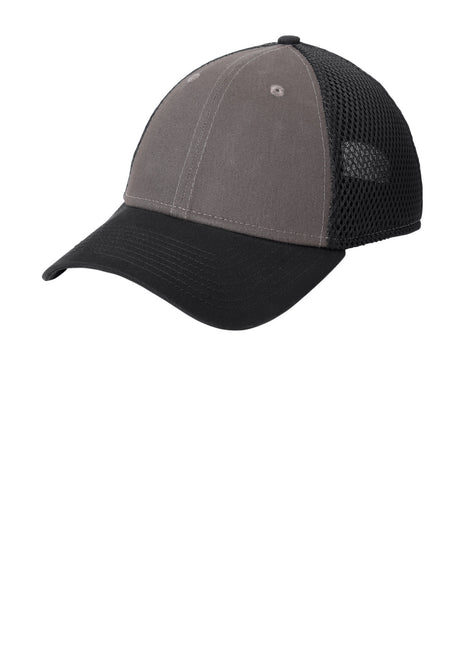 New Era® Snapback Contrast Front Mesh Cap. NE204 - Charcoal/ Black | New Era