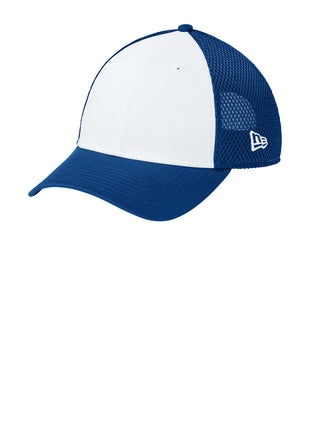 New Era® Snapback Contrast Front Mesh Cap. NE204 - Flag White/ Royal | New Era