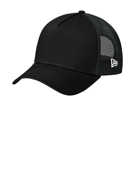 New Era® Snapback Trucker Cap. NE205 - Flag Black/ Black | New Era