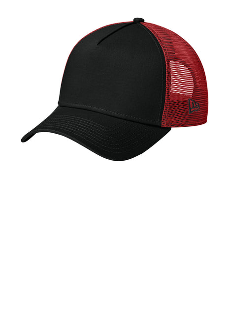New Era® Snapback Trucker Cap. NE205 - Flag Black/ Scarlet | New Era