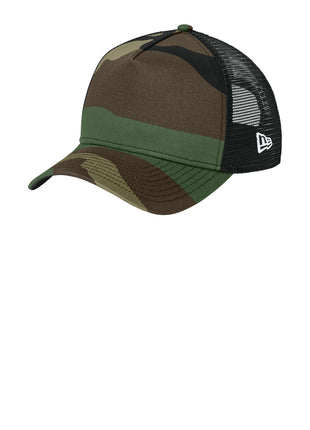 New Era® Snapback Trucker Cap. NE205 - Flag Camo/ Black | New Era