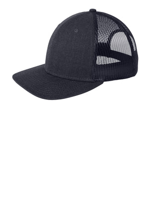 New Era ®  Snapback Low Profile Trucker Cap   NE207 - Heather Navy/ Navy | New Era