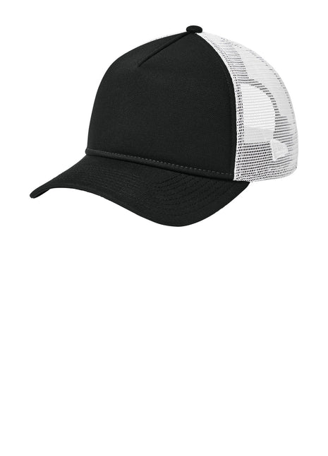 New Era® A-Frame Snapback Mesh Back Cap NE212 - Flag Black/ White | New Era