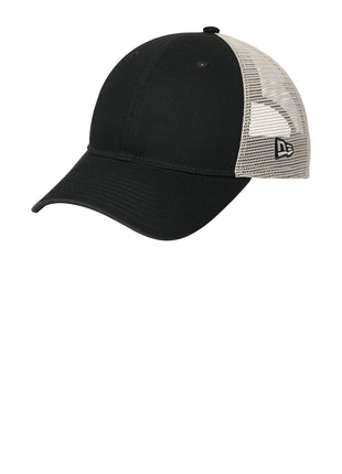 New Era® 9TWENTY® Unstructured Mesh Snapback Cap NE215 - Black/ Stone | New Era