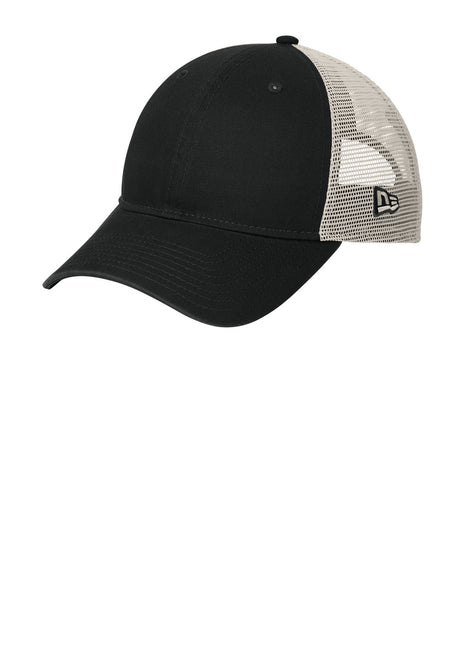 New Era® 9TWENTY® Unstructured Mesh Snapback Cap NE215 - Black/ Stone | New Era