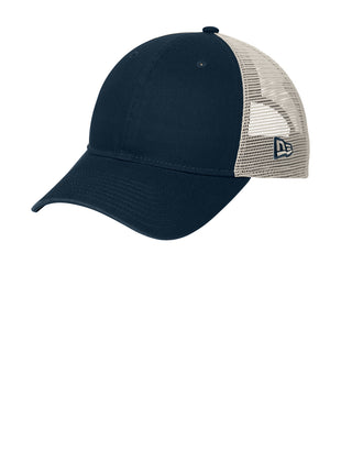 New Era® 9TWENTY® Unstructured Mesh Snapback Cap NE215 - Deep Navy/ Stone | New Era