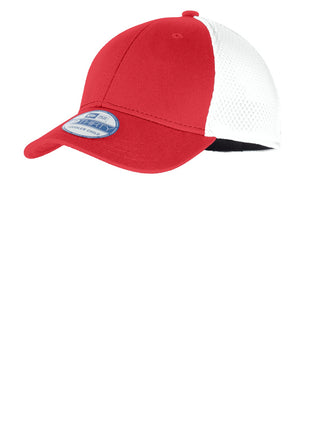 New Era® Youth Stretch Mesh Cap. NE302 - Scarlet Red/ White | New Era