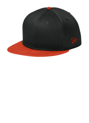 New Era® - Flat Bill Snapback Cap. NE400 - Flag Black/ Team Orange | New Era