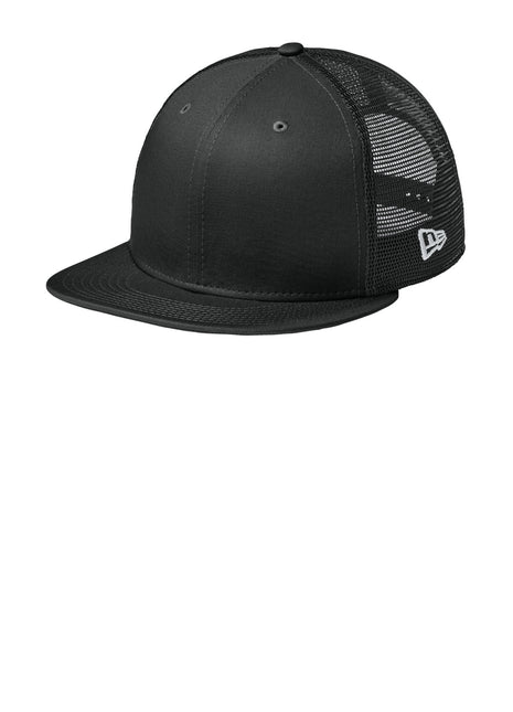 New Era® Standard Fit Snapback Trucker Cap NE4030 - Flag Black/ Black | New Era