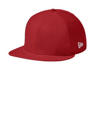 New Era ® Original Fit Diamond Era Flat Bill Snapback Cap. NE404 - Flag Scarlet | New Era