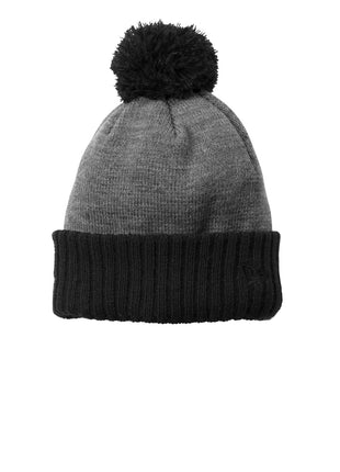 New Era ® Colorblock Cuffed Beanie. NE904 - Black/ Heather Grey | New Era