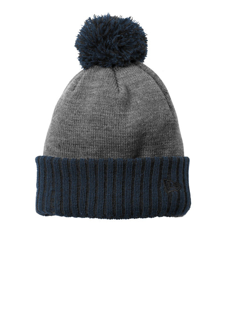 New Era ® Colorblock Cuffed Beanie. NE904 - Navy/ Heather Grey | New Era
