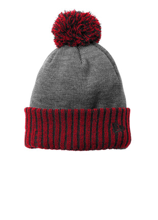 New Era ® Colorblock Cuffed Beanie. NE904 - Scarlet/ Heather Grey | New Era