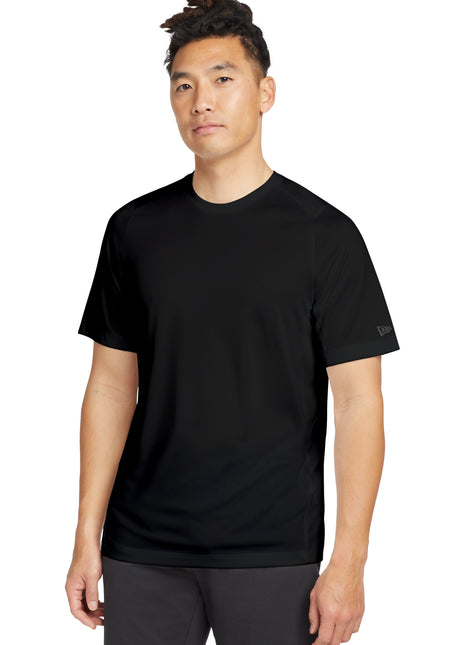 New Era ® Series Performance Crew Tee. NEA200 - Black Solid | New Era