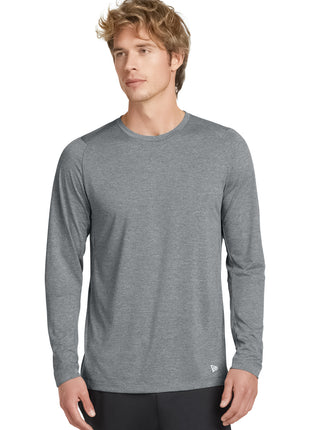 New Era ® Series Performance Long Sleeve Crew Tee. NEA201 - Rainstorm Grey | New Era