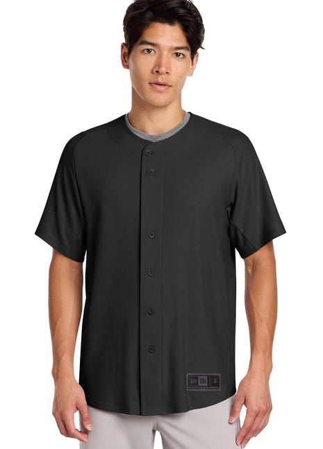 New Era ® Diamond Era Full-Button Jersey. NEA220 - Black | New Era