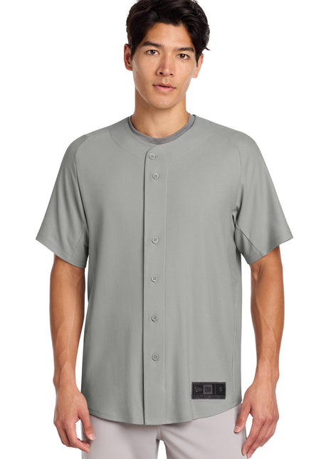 New Era ® Diamond Era Full-Button Jersey. NEA220 - Grey | New Era