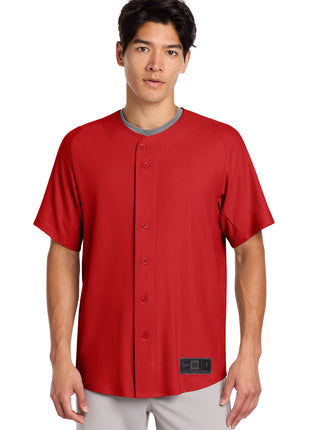 New Era ® Diamond Era Full-Button Jersey. NEA220 - Scarlet | New Era