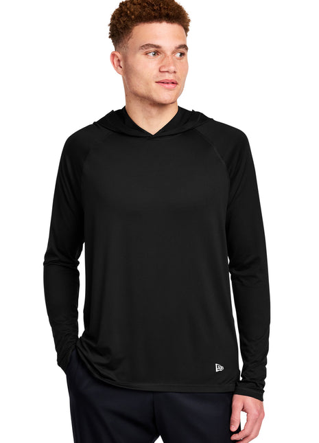 New Era® Power Long Sleeve Hoodie NEA229 - Black | New Era