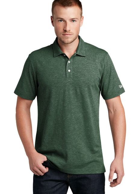 New Era ® Slub Twist Polo NEA301 - Dark Green Twist | New Era