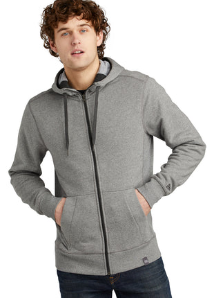New Era ® French Terry Full-Zip Hoodie. NEA502 - Light Graphite Twist | New Era