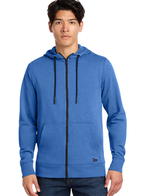 New Era ® Tri-Blend Fleece Full-Zip Hoodie NEA511 - Royal Heather | New Era