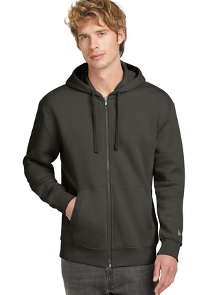 New Era® Heritage Fleece Full-Zip Hoodie NEA526 - Graphite | New Era