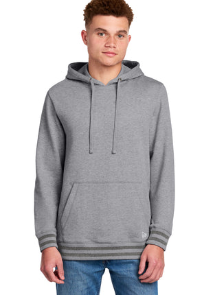 New Era® Comeback Fleece Pullover Hoodie NEA550 - Athletic Heather/ Dark Heather Grey | New Era