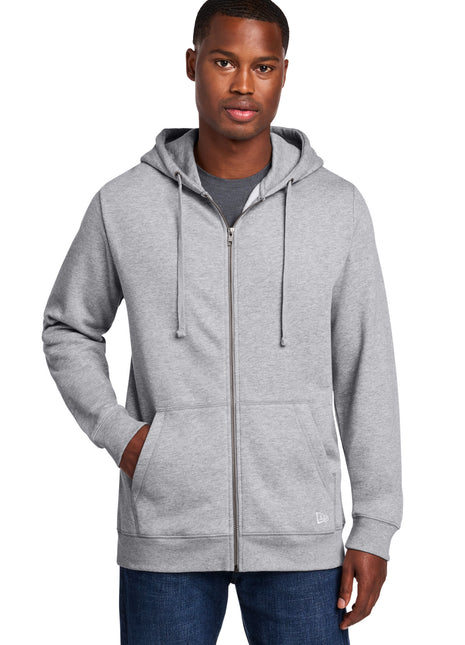 New Era® Comeback Fleece Full-Zip Hoodie NEA551 - Athletic Heather | New Era