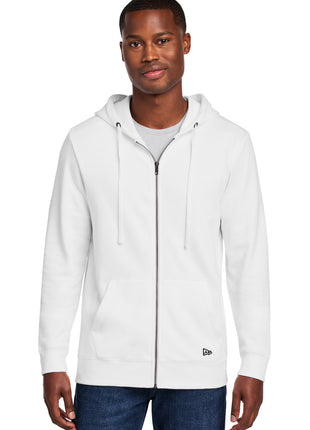 New Era® Comeback Fleece Full-Zip Hoodie NEA551 - White | New Era