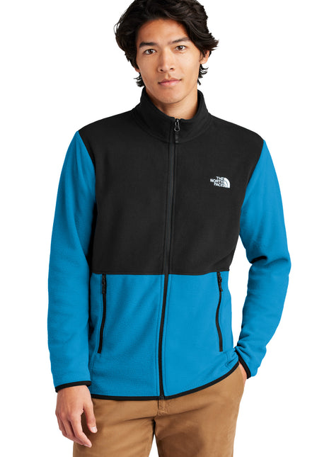 The North Face® Glacier Full-Zip Fleece Jacket NF0A7V4J - Hero Blue/ TNF Black | The North Face