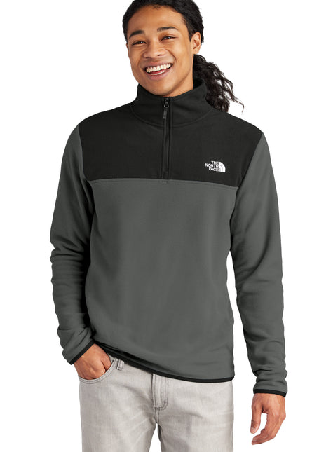 The North Face® Glacier 1/4-Zip Fleece NF0A7V4L - Asphalt Grey/ TNF Black | The North Face