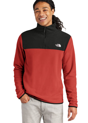 The North Face® Glacier 1/4-Zip Fleece NF0A7V4L - Rage Red/ TNF Black | The North Face