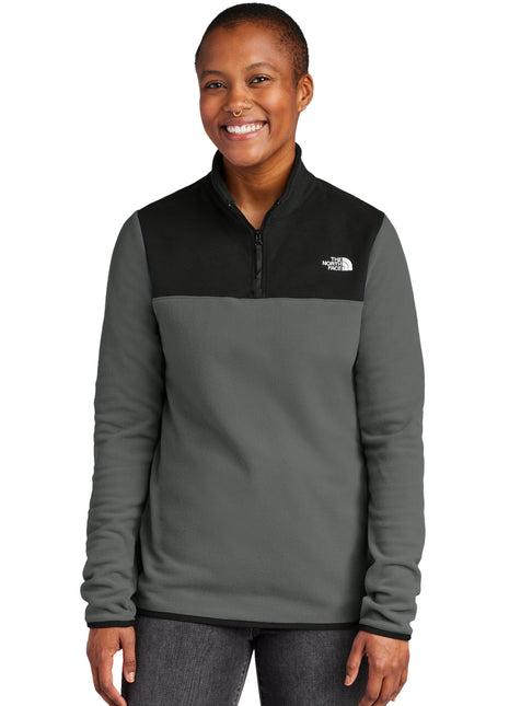 The North Face® Women's Glacier 1/4-Zip Fleece NF0A7V4M - Asphalt Grey/ TNF Black | The North Face