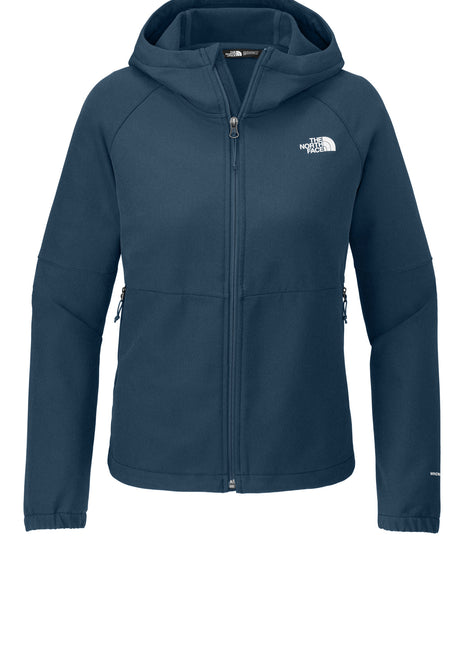 The North Face® Women's Barr Lake Hooded Soft Shell Jacket NF0A8BUE - Shady Blue Dark Heather | The North Face