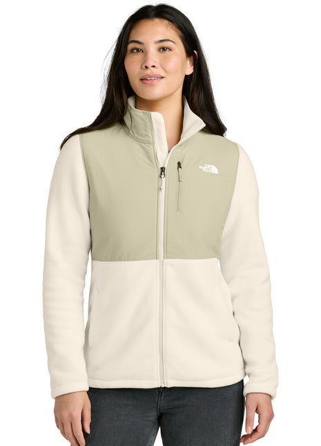 The North Face® Women's Highest Peak Full-Zip Fleece Jacket NF0A8BUR - Gardenia White/ Gravel | The North Face